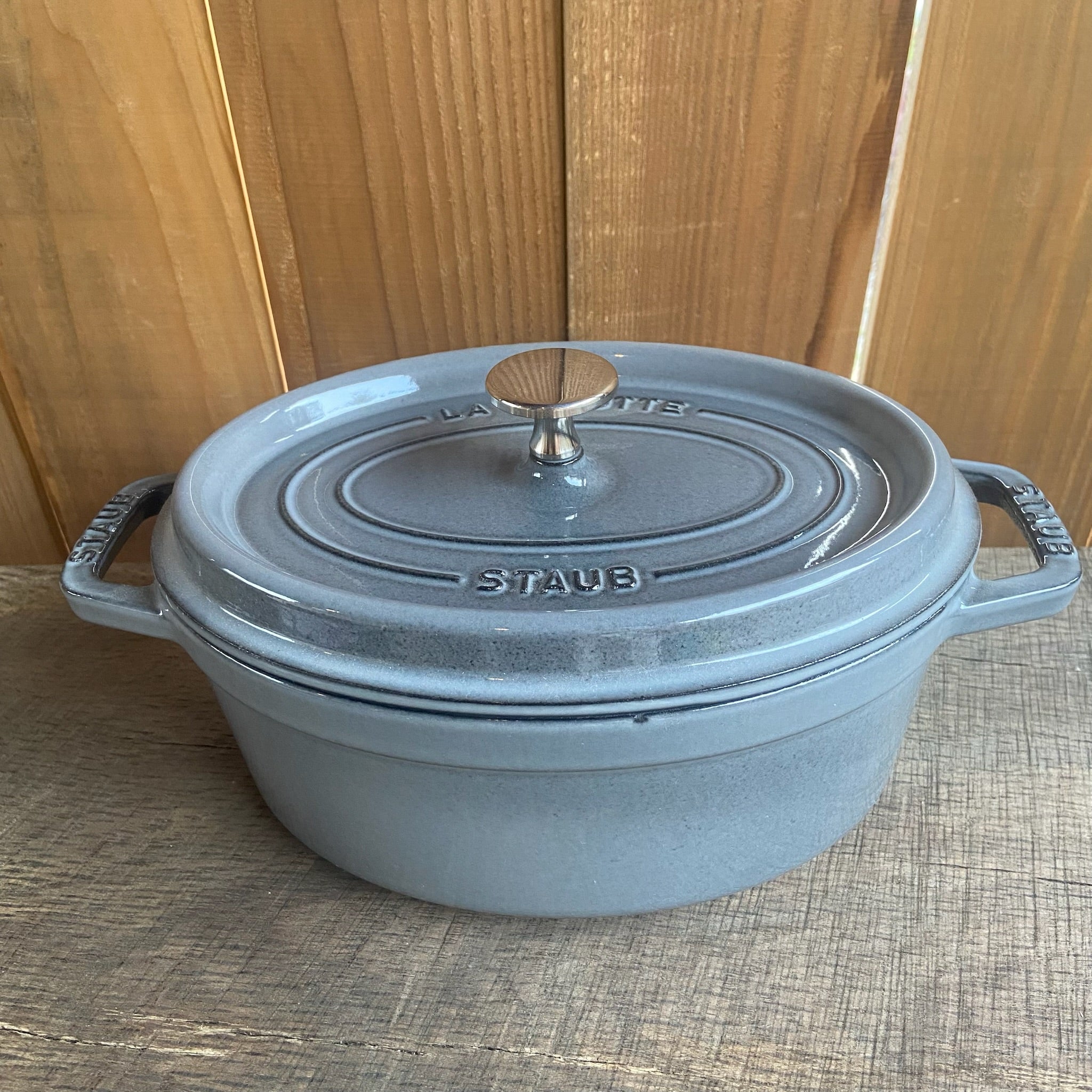 ストウブ ピコ・ココット オーバル 23cm グレー 40500-236 | 絵本と